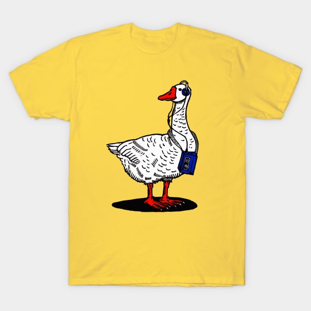 Radio Goo Goose T-Shirt by LiquoriceLino